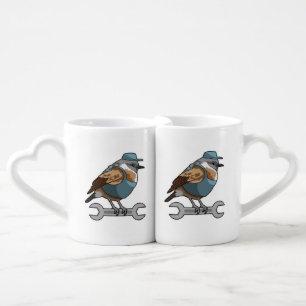 Bird as Carftsman with Wrench Coffee Mug Set