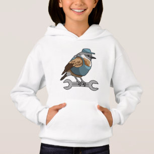 Bird as Carftsman with Wrench Hoodie