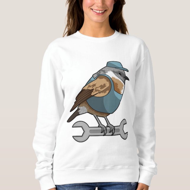 Bird as Carftsman with Wrench Sweatshirt (Front)