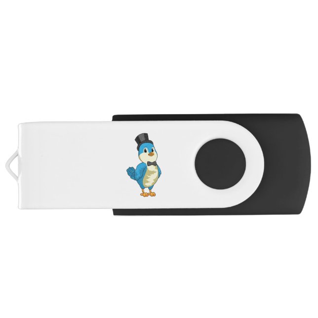 Bird as Groom with Ribbon Flash Drive (Back)