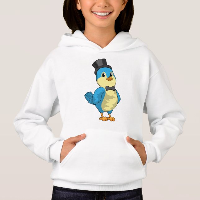 Bird as Groom with Ribbon Hoodie (Front)