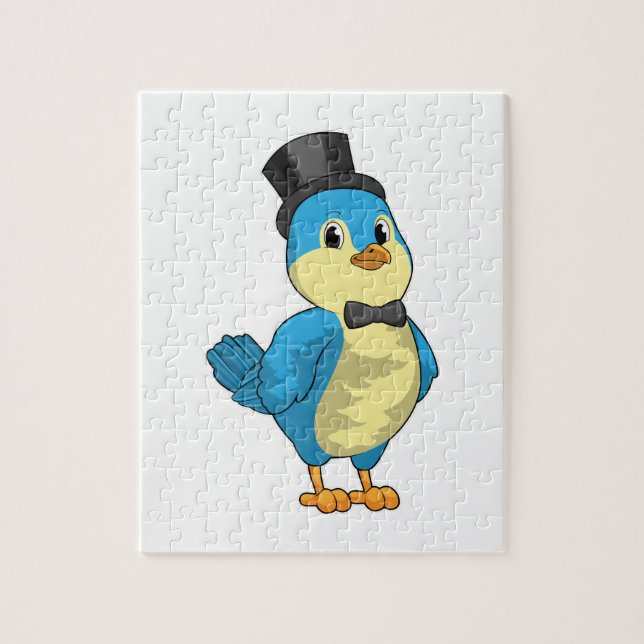 Bird as Groom with Ribbon Jigsaw Puzzle (Vertical)