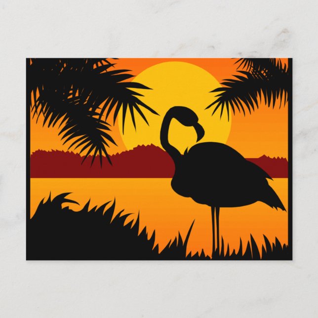 Bird at Sunset postcard (Front)