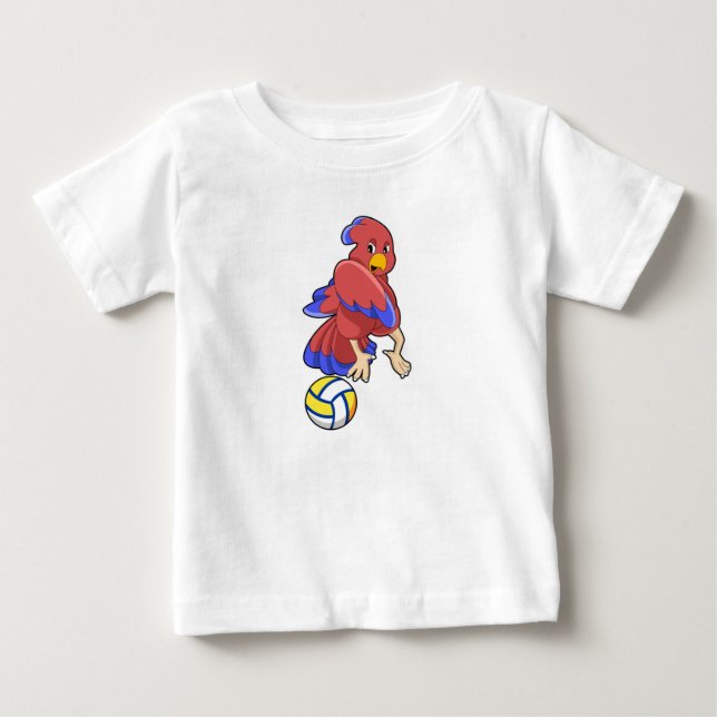 Bird at Volleyball Sports Baby T-Shirt (Front)
