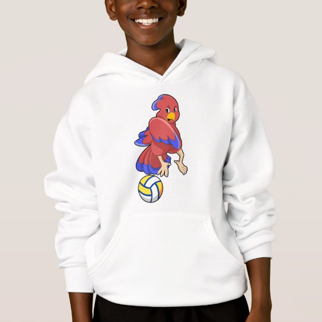 Bird at Volleyball Sports Hoodie (Front)