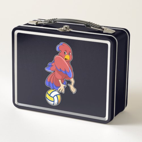 Bird at Volleyball Sports Metal Lunch Box