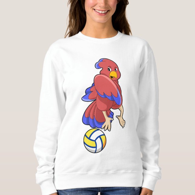 Bird at Volleyball Sports Sweatshirt (Front)
