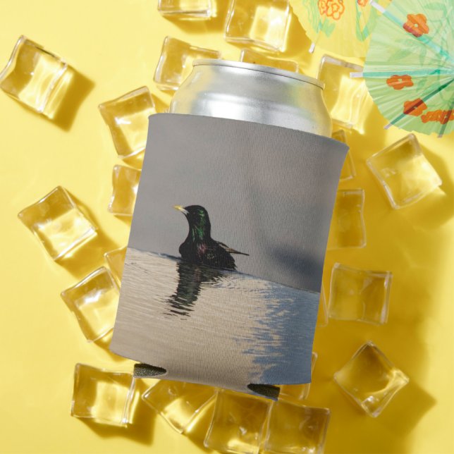 Bird at Waters Edge  Can Cooler (In Situ Summer)