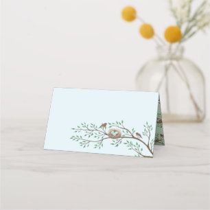 Bird Baby Shower Spring Place Card