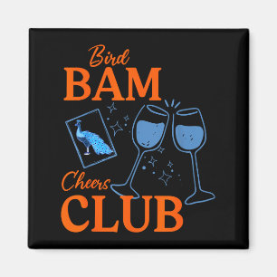 Bird bam cheers club peacock mahjong chinese mah magnet
