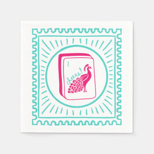 Bird Bam Cheers Mahjong Party Napkins