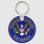 Bird Bander Seal Keychain