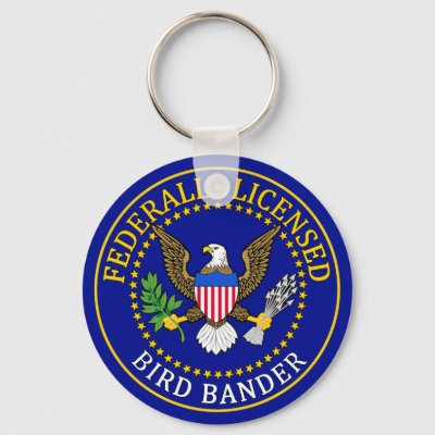 Bird Bander Seal Keychain