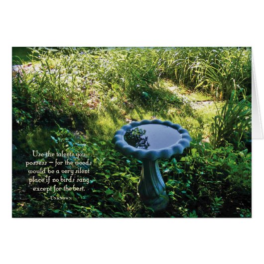 Bird bath cards (Front Horizontal)