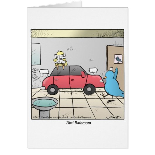 Bird Bathroom Cards (Front)