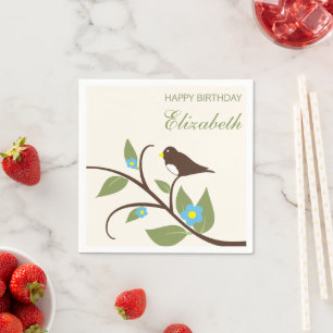 Bird Birthday Napkins