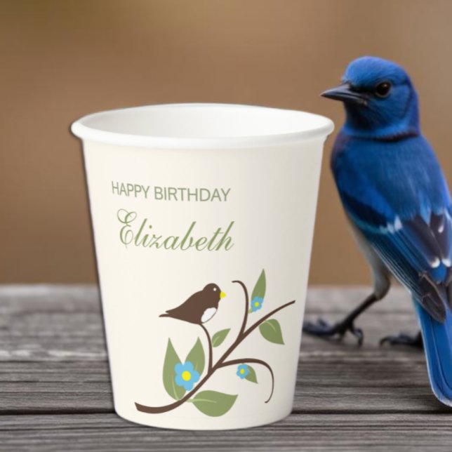 Bird Birthday Paper Cups (Creator Uploaded)