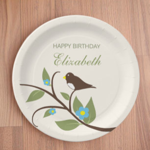 Bird Birthday Paper Plates