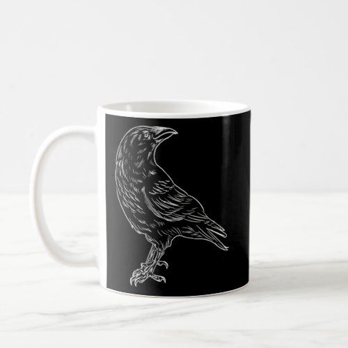 Bird Blackbird Silhouette Bird  Coffee Mug