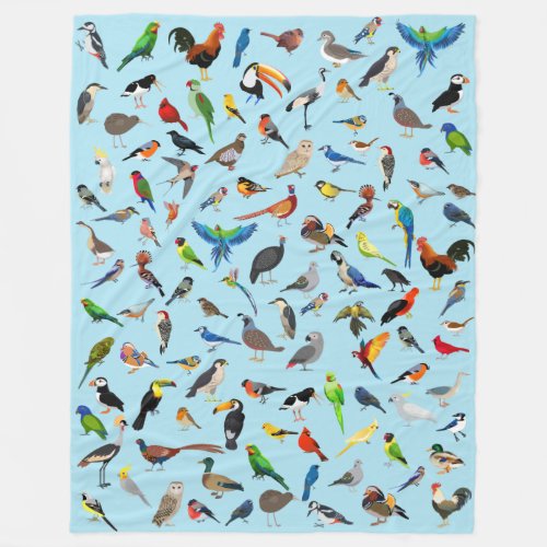 Bird Blanky Assortment Two Fleece Blanket