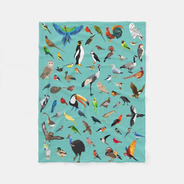 Bird Blanky Fleece Blanket (Front)