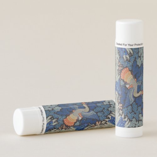 Bird Blue Chinese Embroidery Vintage Lip Balm