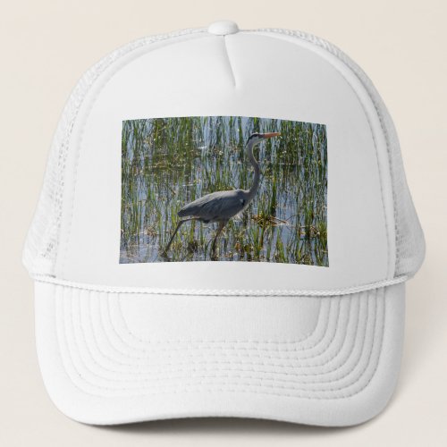 Bird Blue Heron Photograph Trucker Hat