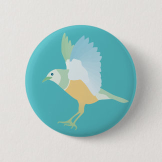 bird(blue) pinback button