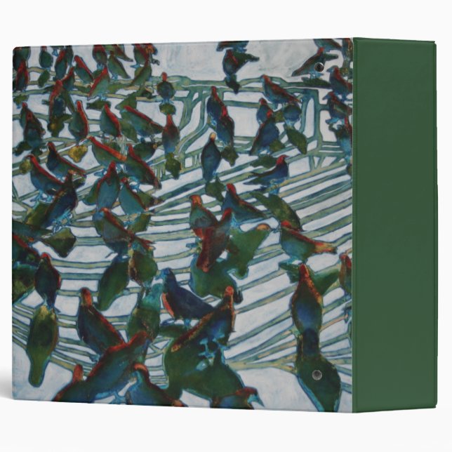 Bird Boat 3 Ring Binder (Back/Spine)
