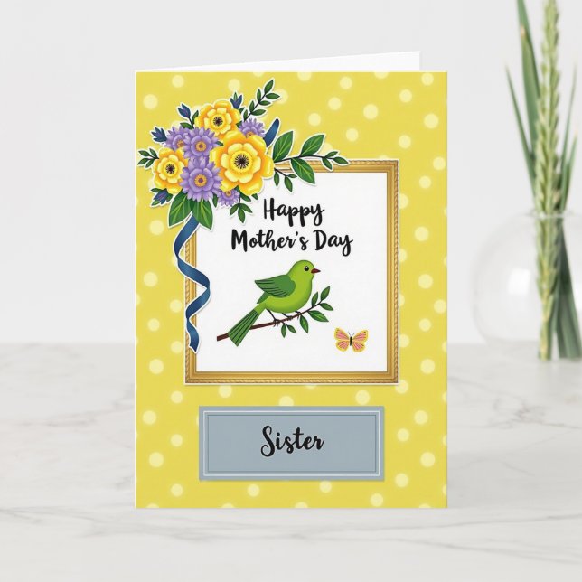 Bird Branch Mothers Day Card (Front)