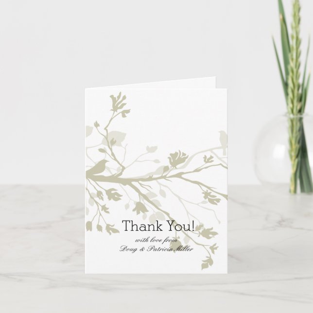 Bird Branches Thank You (Front)