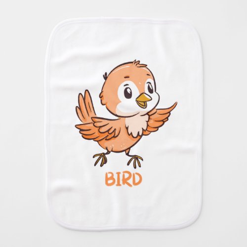 Bird burp cloth for kids