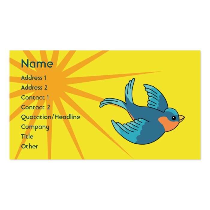 Bird   Business Business Card Templates