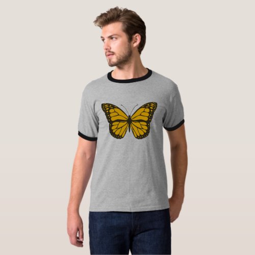 Bird butterfly design T_Shirt