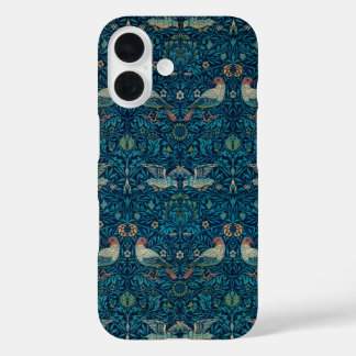 Bird by William Morris, Vintage Garden Textile Art iPhone 16 Case