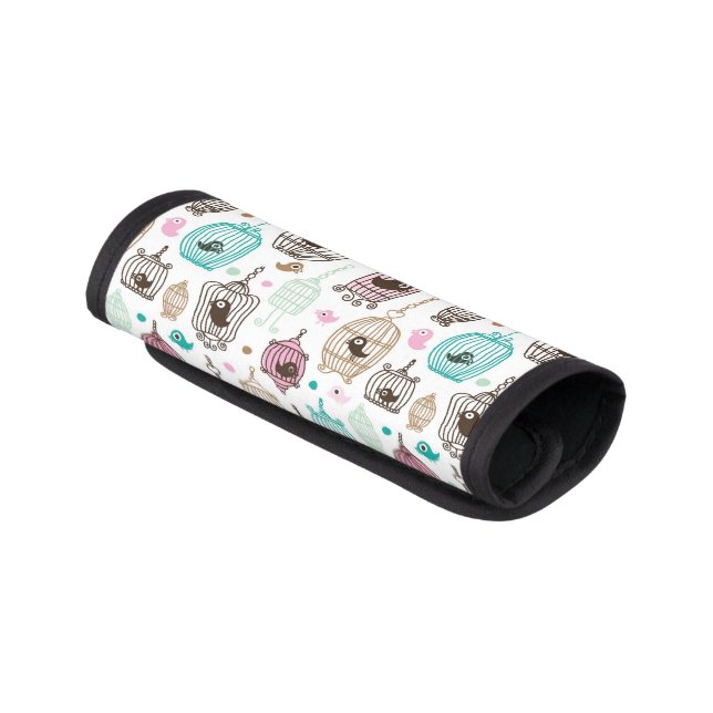 bird cage love kids background pattern luggage handle wrap (Angled)