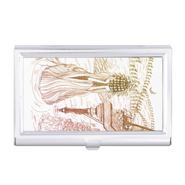 Bird Cage Rose Business Card Case (Front)