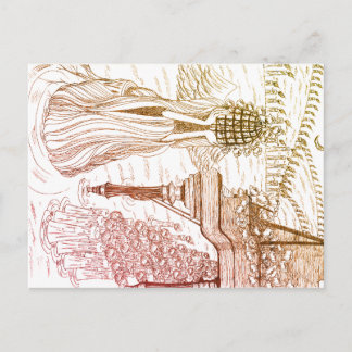 Bird Cage Rose Post Card