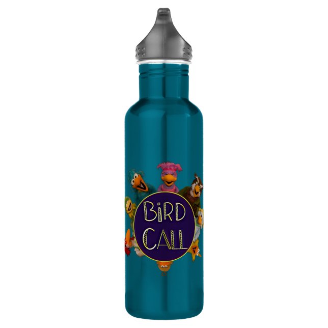 Bird Call Cast & Logo Stainless Steel Water Bottle (Right)
