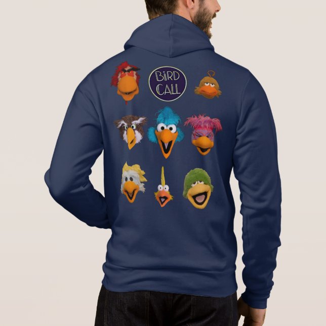 Bird Call Jacket with Cast Hoodie (Back)