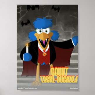 Bird Call x Classic Monsters - Count Luckl-Duckula Poster
