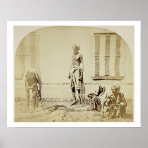 Bird-Catchers, Low Caste Hindus in Delhi, 19th cen Poster