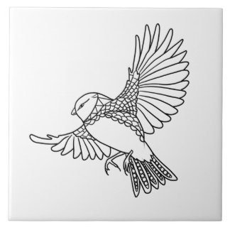 Bird ceramic tile