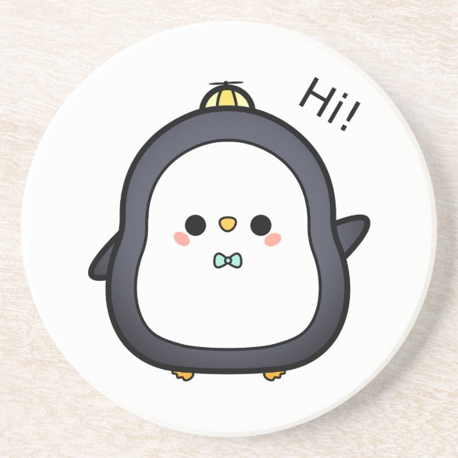 Bird, Character, Penguin Coaster (Front)