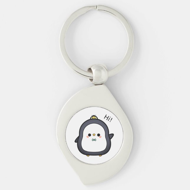 Bird, Character, Penguin Keychain (Front)