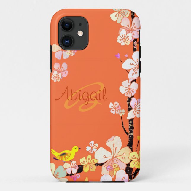 Bird & Cherry Blossom Floral iPhone 5 Case-Mate Case (Back)