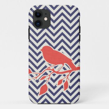 Bird & Chevron Iphone Case by VNDigitalArt at Zazzle