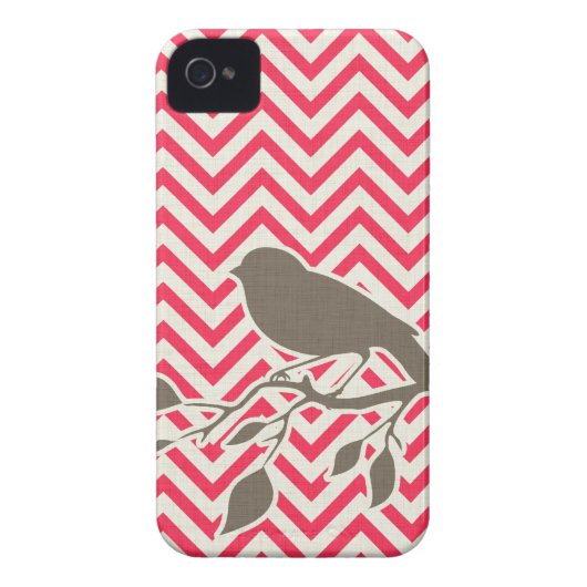 Bird & Chevron iPhone Case (Back)