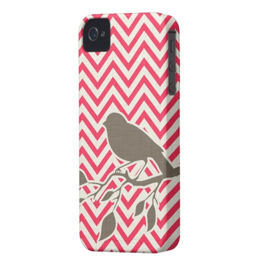 Bird & Chevron iPhone Case (Back Left)