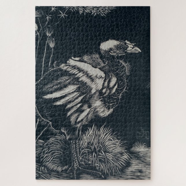 Bird Chick Emerging From its Nest (by Jan Mankes) Jigsaw Puzzle (Vertical)